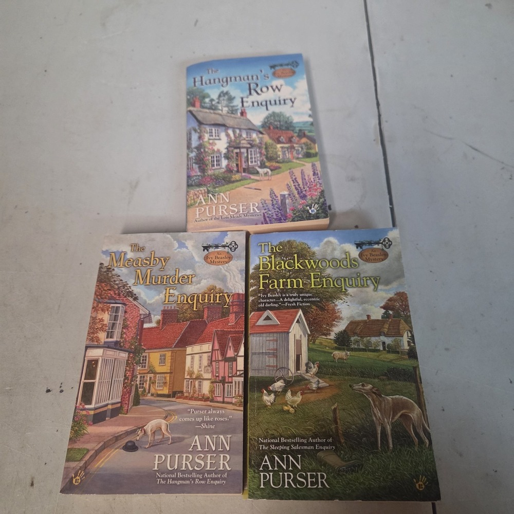 Ann Purser Lois Meade Mystery Series Lot of 3 Paperback Books Mystery Fiction